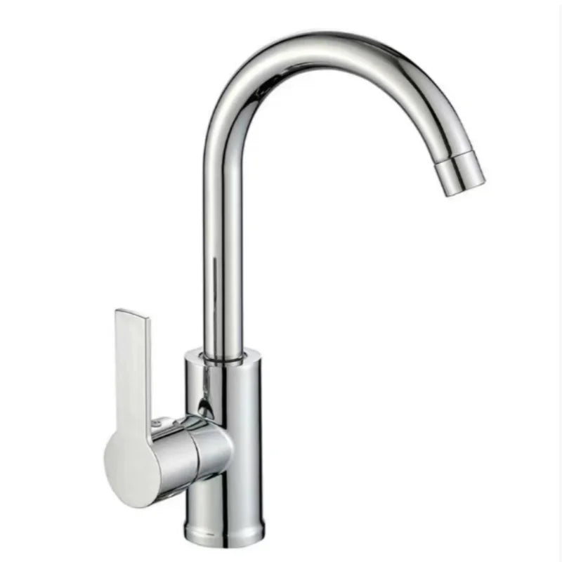 Grifo de Cocina Monomando de Caño Alto para Agua Fría y Caliente