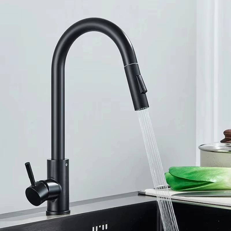 Grifo de Cocina Extraíble de Acero Inoxidable | Monomando