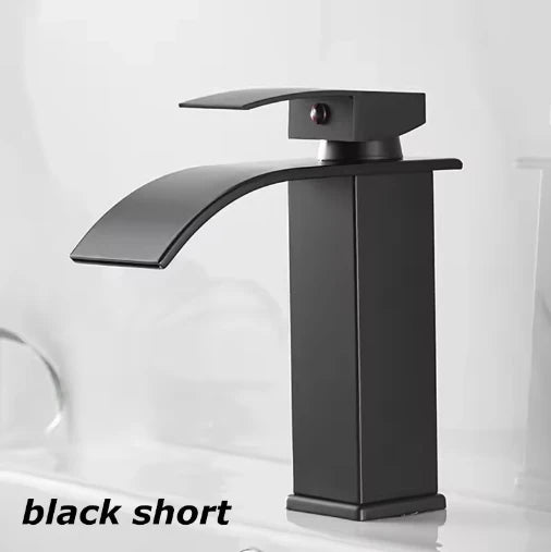Grifo Cascada para Lavabo de Acero Inoxidable – Monomando Agua Fría y Caliente