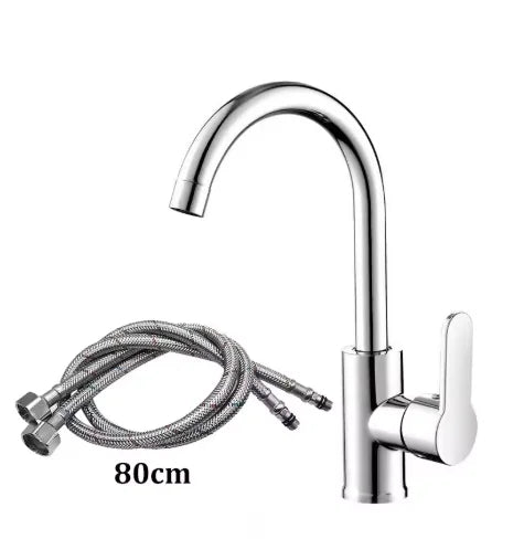 Grifo de Cocina Giratorio 360° de Acero Inoxidable | Monomando