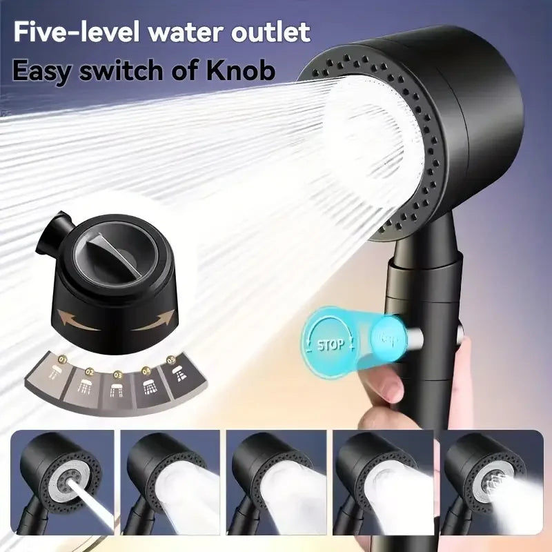 Alcachofa de Ducha de Alta Presión con Filtro de Ahorro de Agua – Cabezal de Mano Universal