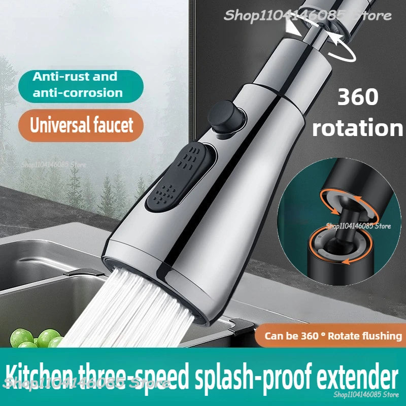 Extensor de Grifo Giratorio 360° con 3 Modos de Chorro