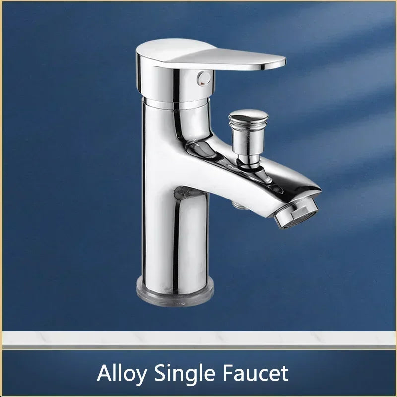 Grifo Monomando para Lavabo de Latón – Agua Fría y Caliente – Instalación de Un Orificio
