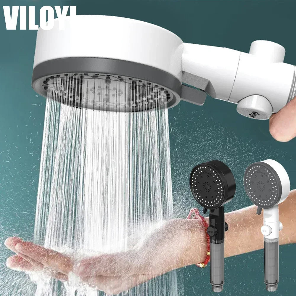 Alcachofa de Ducha de Alta Presión con Filtro | 10 Modos de Agua y Ahorro de Agua