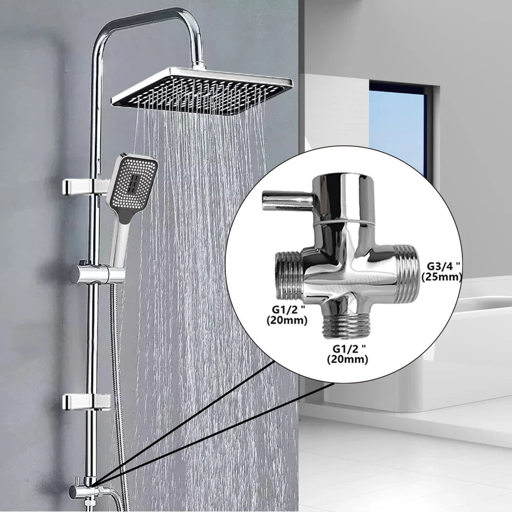 Columna de ducha de acero inoxidable con altura regulable y rociador efecto lluvia