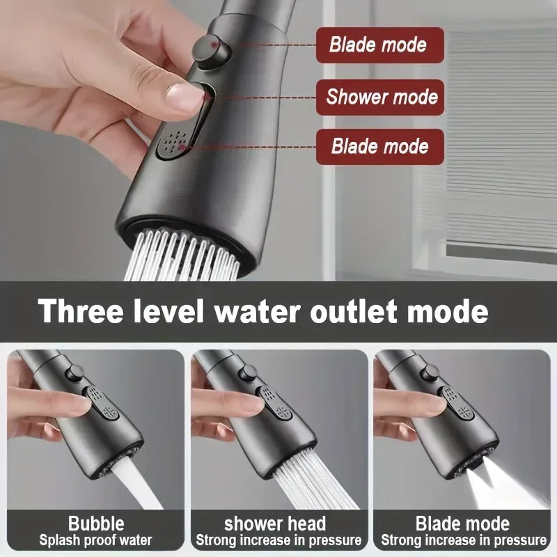Extensor de Grifo Giratorio 360° con 3 Modos de Chorro