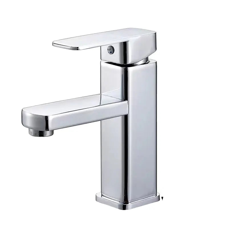 Grifo monomando para lavabo en negro o cromado con agua fría y caliente