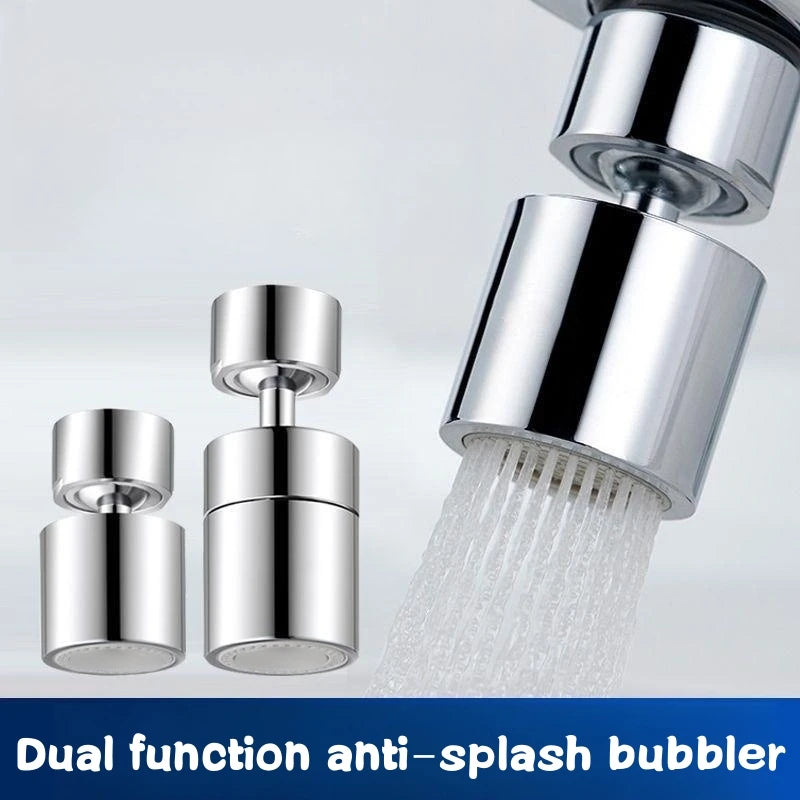 Difusor de Grifo de Cocina Antisalpicaduras 360° con Aireador Giratorio – Ahorro de Agua