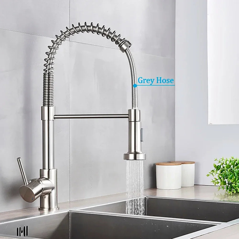 Grifo de Cocina con Muelle Flexible de Latón | Monomando