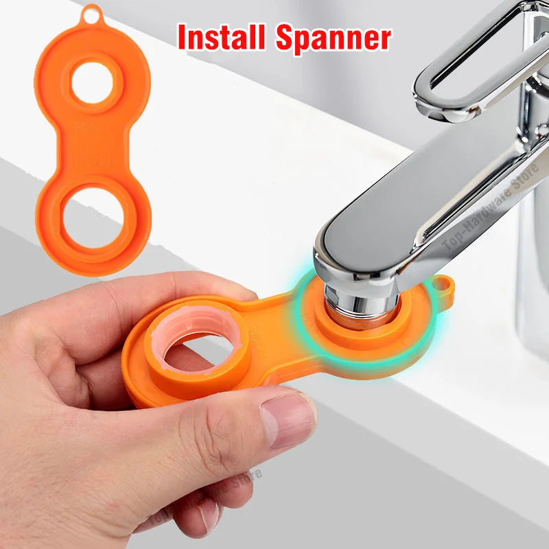 Difusor de Grifo de Cocina Antisalpicaduras 360° con Aireador Giratorio – Ahorro de Agua