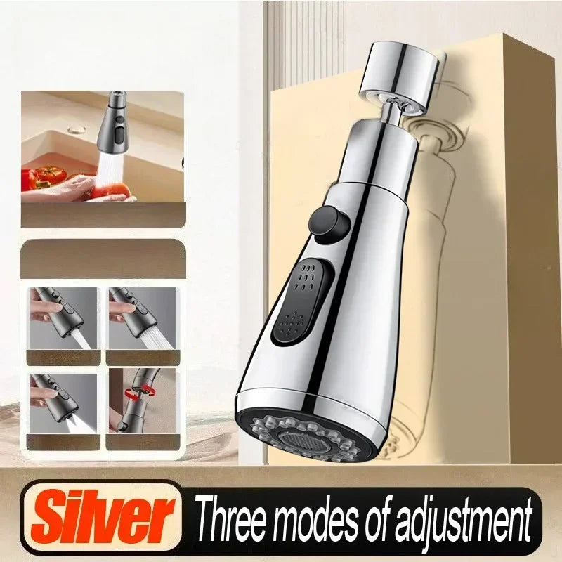 Extensor de Grifo Giratorio 360° con 3 Modos de Chorro