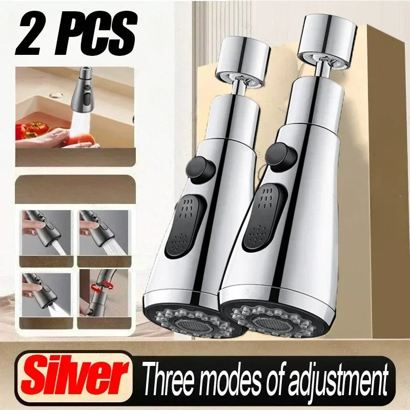 Extensor de Grifo Giratorio 360° con 3 Modos de Chorro