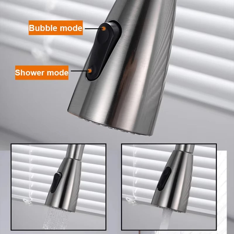 Grifo de Cocina Extraíble de Acero Inoxidable | Monomando