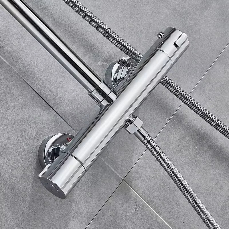 Grifo Termostático para Bañera y Ducha Cromado | Control Automático de Temperatura