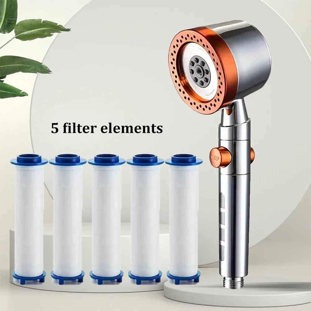 Alcachofa de Ducha de Alta Presión con Filtro de Ahorro de Agua – Cabezal de Mano Universal