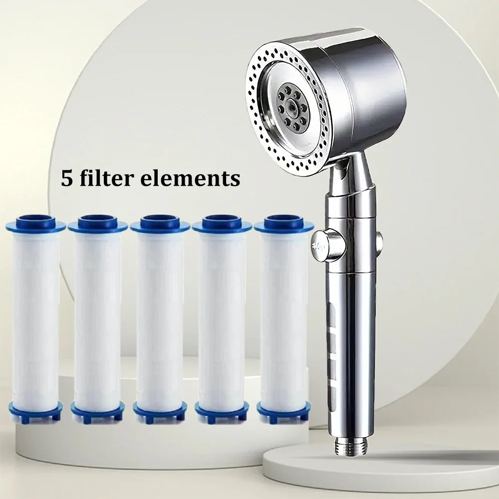 Alcachofa de Ducha de Alta Presión con Filtro de Ahorro de Agua – Cabezal de Mano Universal