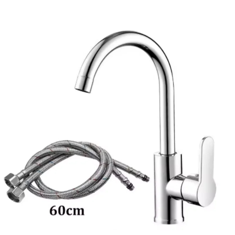 Grifo de Cocina Monomando de Caño Alto para Agua Fría y Caliente