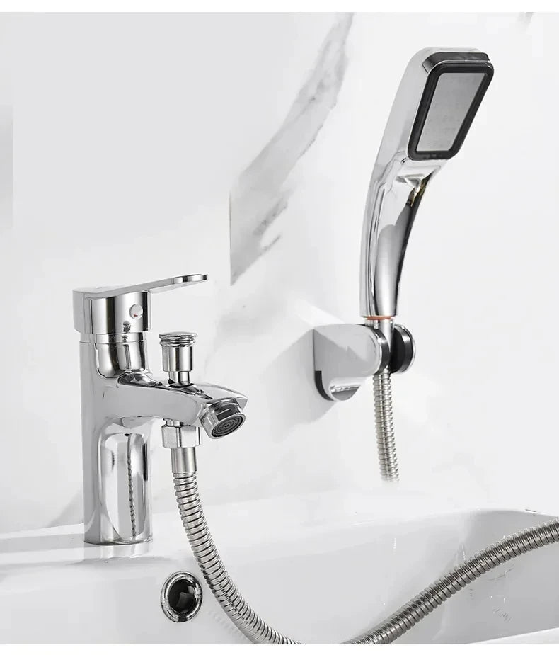 Grifo Monomando para Lavabo de Latón – Agua Fría y Caliente – Instalación de Un Orificio
