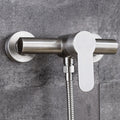 Columna de ducha efecto lluvia de acero inoxidable 304 con grifo monomando y agua fría/caliente