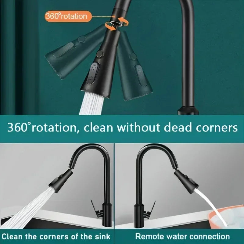Extensor de Grifo Giratorio 360° con 3 Modos de Chorro