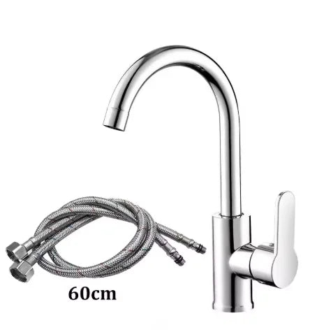 Grifo de Cocina Monomando de Caño Alto para Agua Fría y Caliente