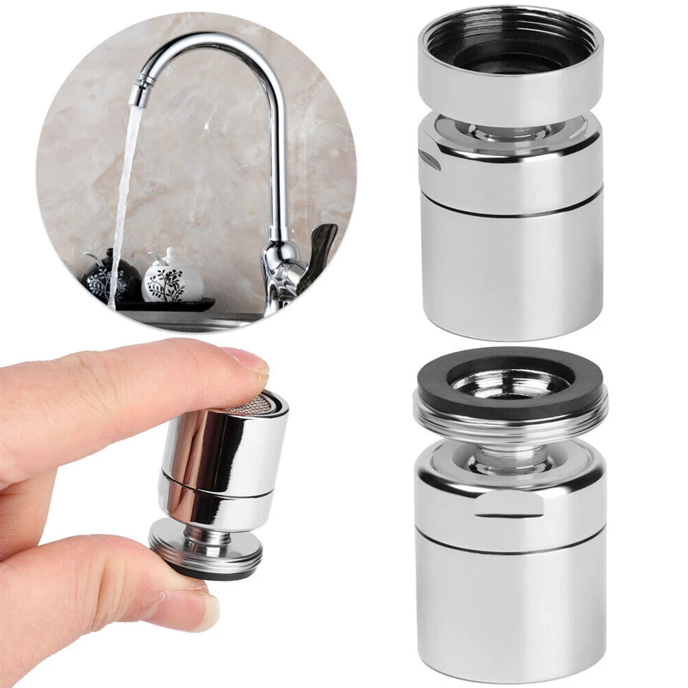 Aireador para Grifo de Cocina 360° con Pulverizador Giratorio – Ahorro de Agua Antisalpicaduras