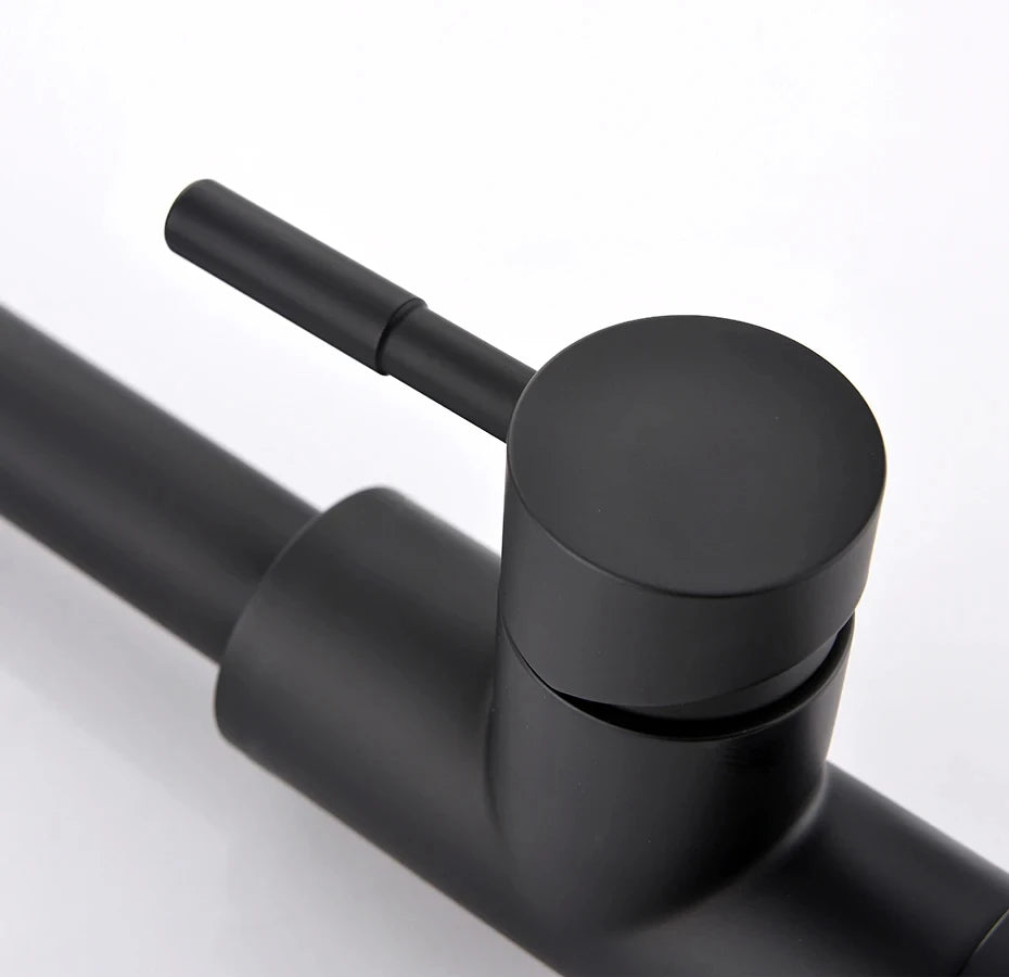 Grifo Monomando para Lavabo Plateado de Acero Inoxidable – Agua Fría y Caliente