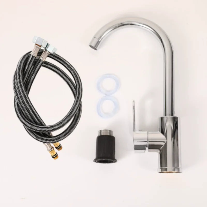 Grifo de Cocina Monomando de Caño Alto para Agua Fría y Caliente