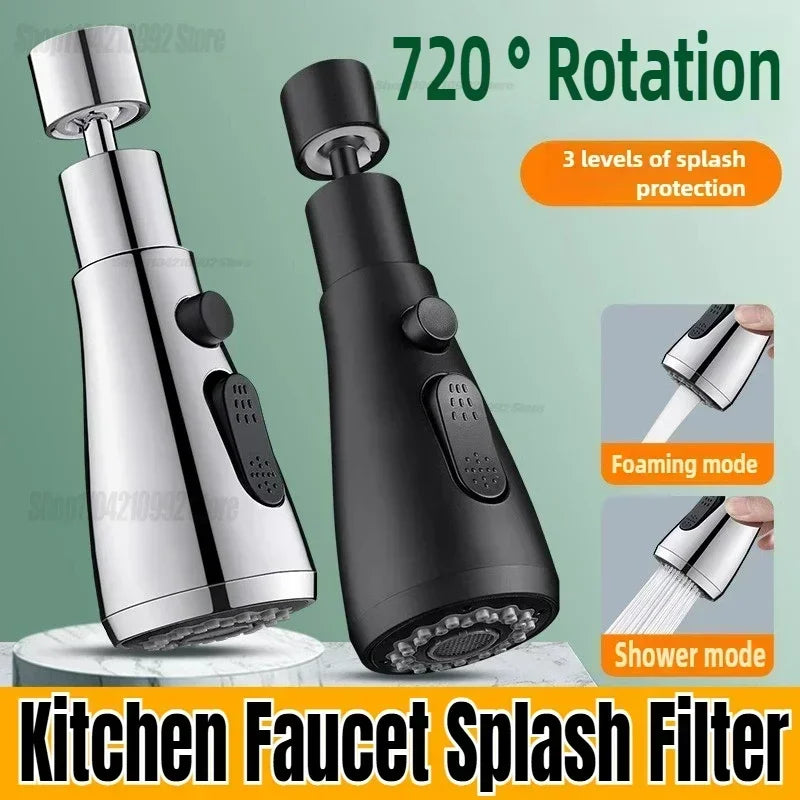 Extensor de Grifo Giratorio 360° con 3 Modos de Chorro